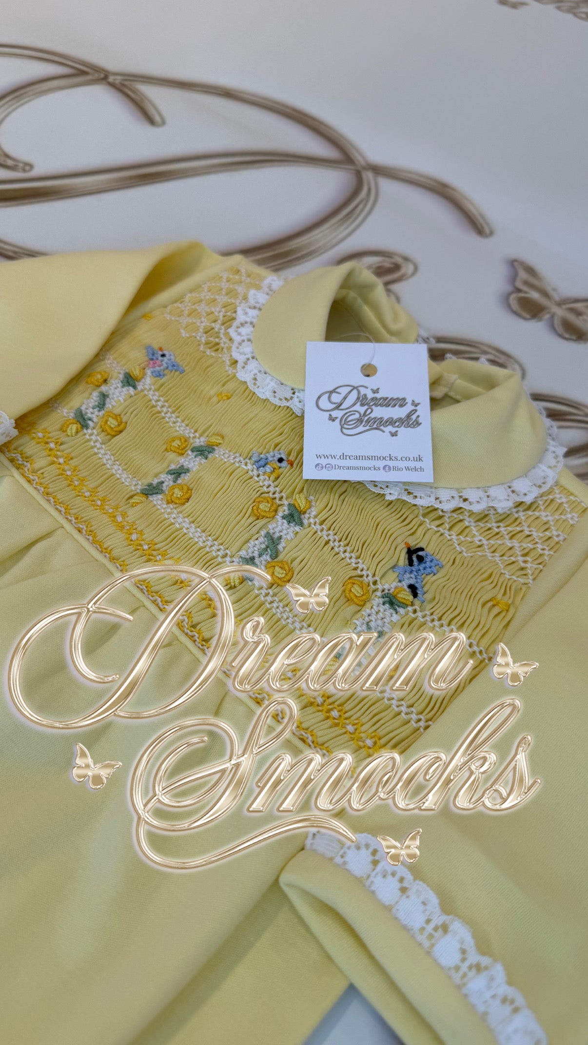 Lemon Birds Babygrow
