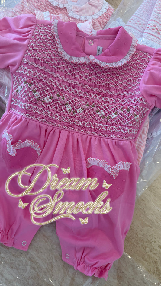 Fushia Pink Pima Romper